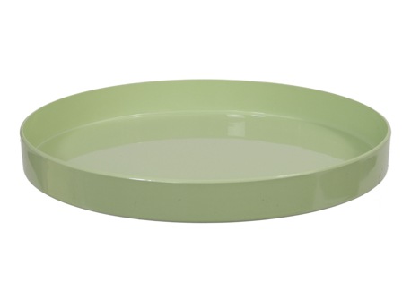 Plastic Schaal Groen Ø27x3 cm