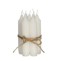 Bougie conique blanc H 11 cm Ø 20mm set 7 p.