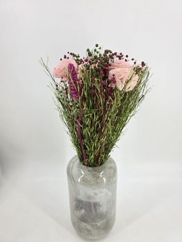 Shola Flower Boeket 50 cm Roze/Groen