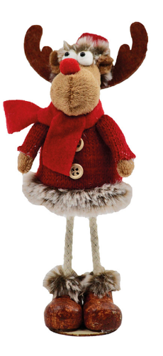 Rudolph standing ca. 20 cm with red sweater