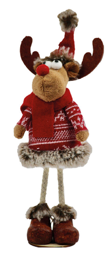 Rudolph standing ca. 20 cm with Christmas sweater
