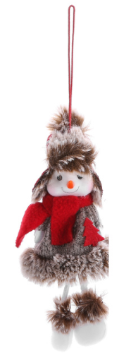 Hanger Christmas snowman 17 cm 