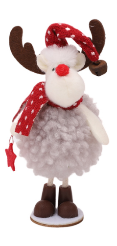 Rudolph gris debout ca. 18 cm