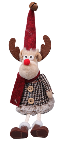 Rudolph mit rotem Halstuch sitzend ca. 21 cm