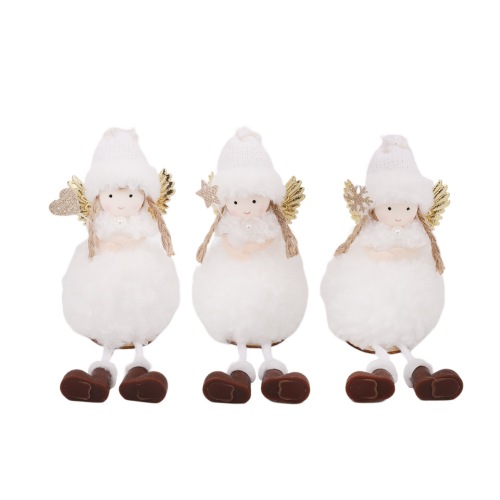 Christmas angel white sitting 18 cm