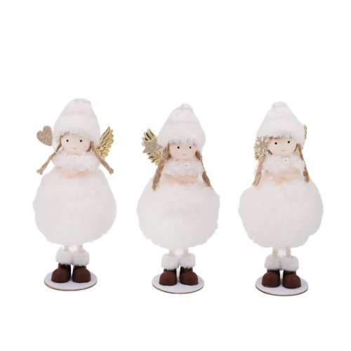 Christmas angel white standing 18 cm