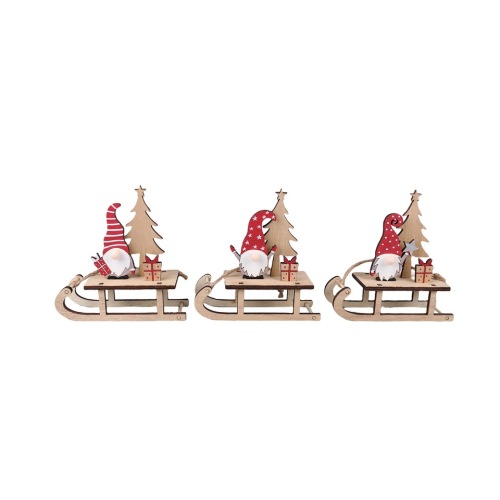 Christmas sleigh 13 cm H 13 cm 1 p.