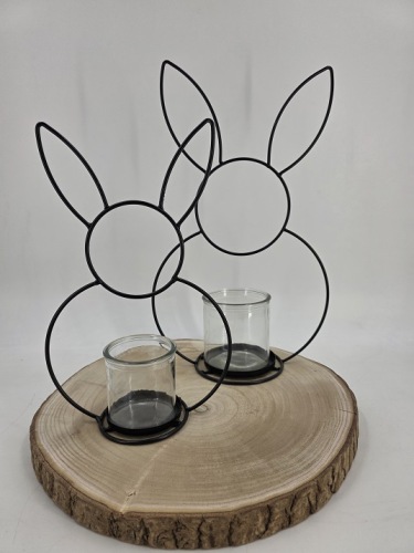 Frame 'Rabbit' met windlicht 31 cm