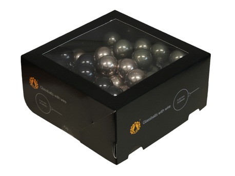 Boules de Noël en verre de 30 mm 12 pcs. juniper