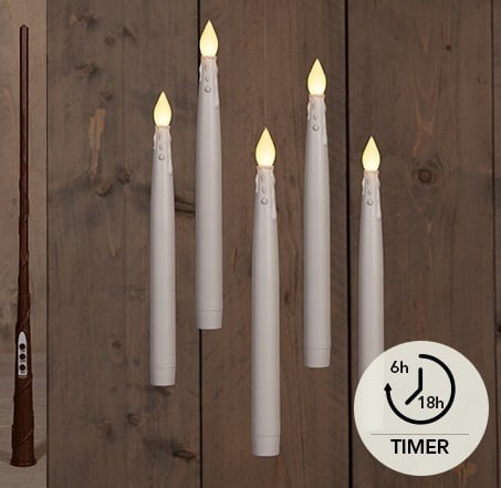 LED Zwevende Kaarsen Wit 5 st.