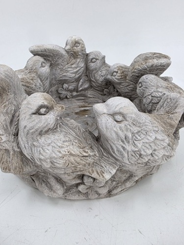 Plantenpot vogels cement 25 cm