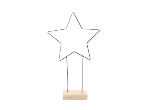 Ster op houten voet 49 cm