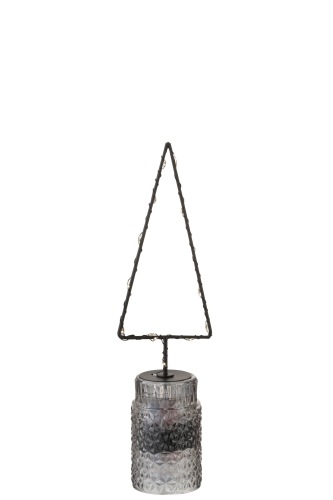Kerstboom frame met LED lichtjes 30 cm