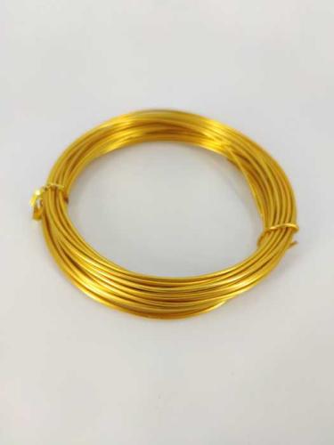 Aluminium wire old gold 2mmx12m