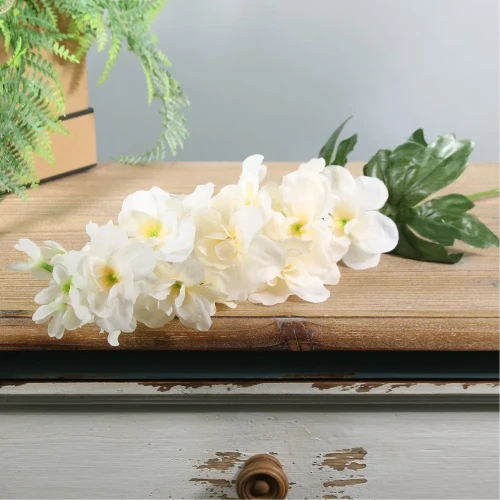 Kunstbloem Delphinium Cream