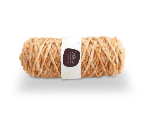 Pure new wool with jute core 0.5 cm +/- 50 m. (BR11)
