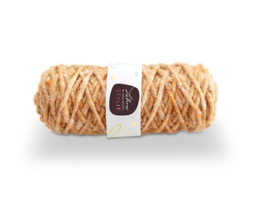 Pure new wool with jute core 0.5 cm +/- 50 m. (BR11)