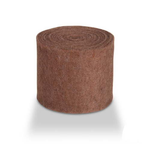 Felt wide 7.5 cm L= 5 m dark brown (BR49)