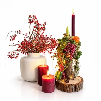 DIY Amaryllis op houten voet kerststuk - Dentergem Carlein Tukkers- bloemschikmateriaal