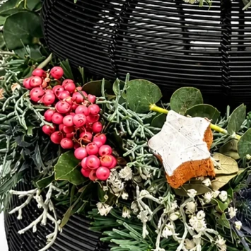 DIY Lantaarn Boom Kerst zwarte lantaarn Carlein Tukkers - Dentergem - bloemschikmateriaal