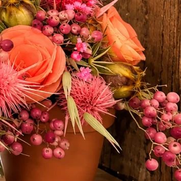 DIY-pakket frame met potjes 28x20 cm - Dentergem - bloemschikmateriaal