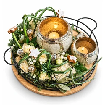 DIY PTMD Schaal Kerst arrangement - Carlein Tukkers - Zij - Dentergem - bloemschikmateriaal