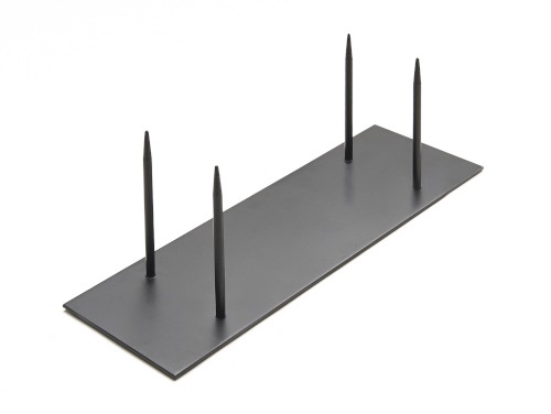 Support 40x13 cm noir 4-pins