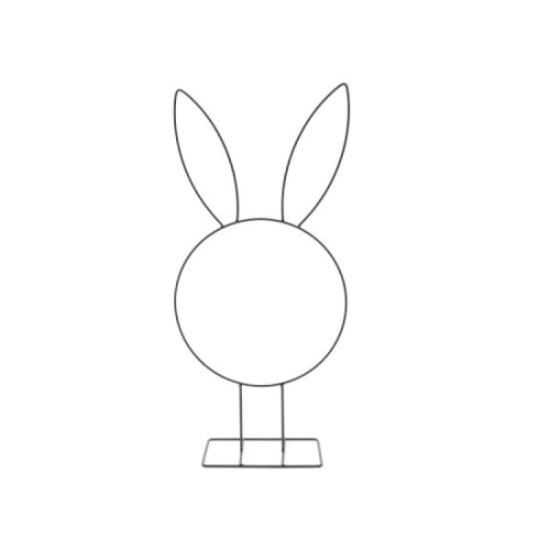 Metalen Frame 'Bunny' Zwart