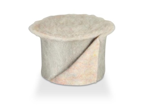 Filz Franzi breite 15 cm L= 4 m grau-Sand (GR18WE56)