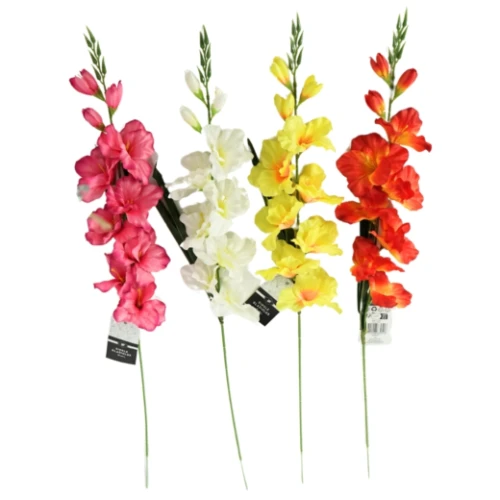 Kunstbloem Gladiool Wit