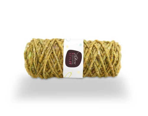 Pure new wool with jute core 0.5 cm +/- 50 m. (GU04)