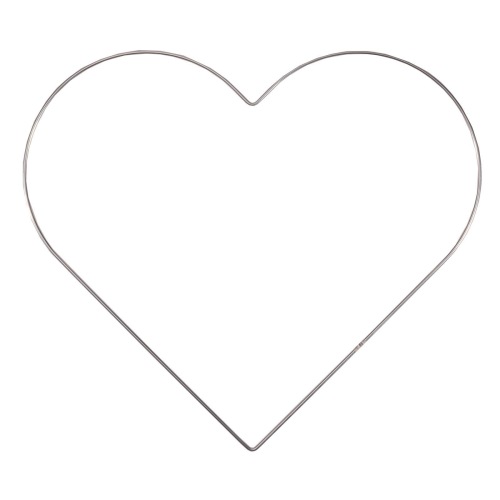 Cœur frame 25 cm blanc