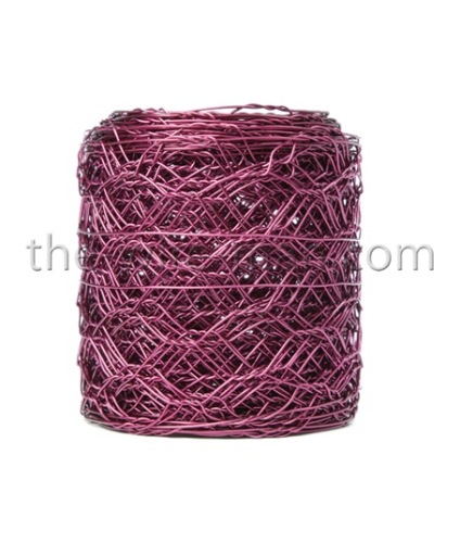 Kippengaas hexagon roze 5 cm 5 m