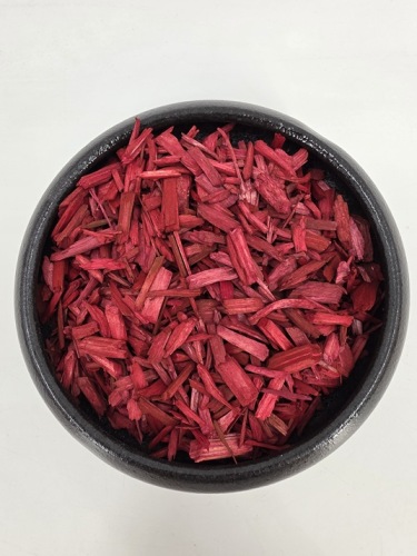 Houtsnippers bordeaux +/- 75 gr.