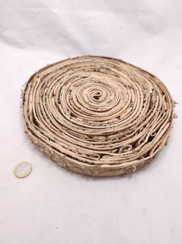 Birch bark disk 25 cm 2.5 cm