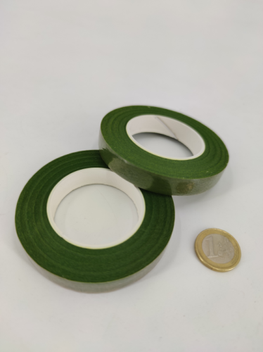 Flowertape 13 mm mosgroen (2 stuks)