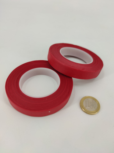 Flowertape 13 mm rood (2 stuks)