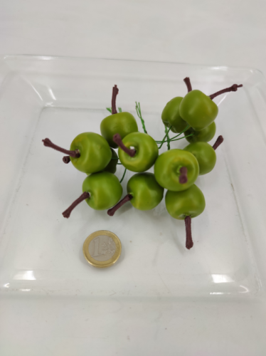 Mini-appeltjes groen dia 1.5 cm 12 st.