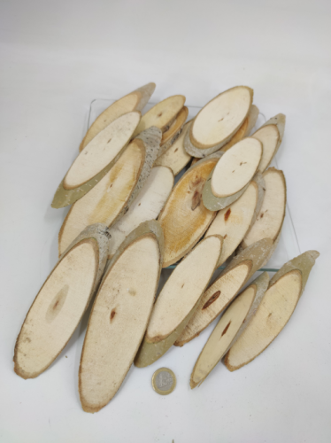 Holzscheiben Pappel oval 500 gr.