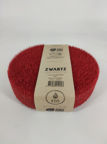 Jute 5 cm 5 m. rot