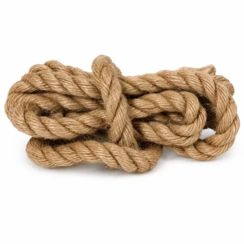 Jute touw natuurlijk 20 mm dikte 2 m lengte gedraaid natuurvezeltouw voor bloemschikken opbinden en decoratie - Dentergem - b