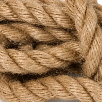 Jute touw natuurlijk 20 mm dikte 2 m lengte gedraaid natuurvezeltouw voor bloemschikken opbinden en decoratie - Dentergem - b