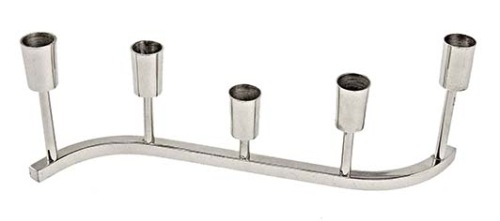Candle holder stainless steel 35 cm