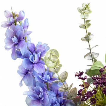 Kunstbloemen plukboeket zijden bloemen 70 cm 10 stelen