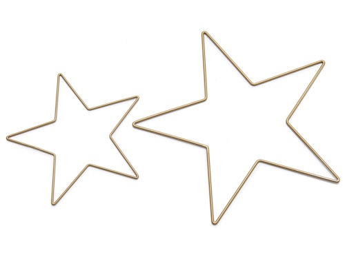 Frame star gold 30 cm