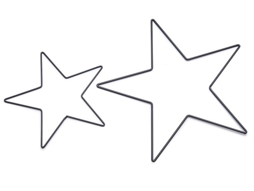 Frame star black 30 cm