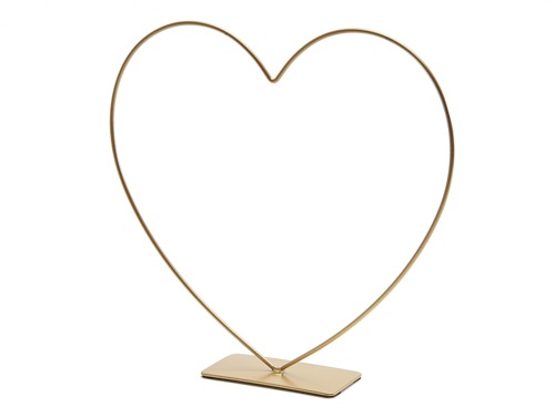 Heart on feet 58 cm gold