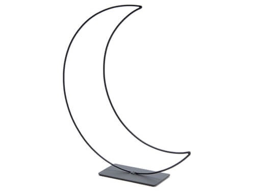 Lune sur socle 40 cm noir