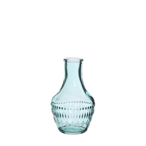 Colored glass bottle milano blue Ø6 h.10 cm p.p. (packed per 12)