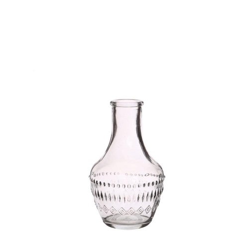 Flasche aus farbigem Glas milano clear Ø6 h.10 cm